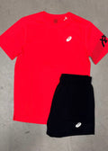 Asics Icon Short Set - Red / Black