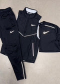 Nike 3 Piece Set - Gilet / T-shirt / Pants  - Black