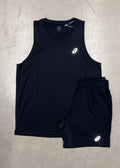 Asics Core Vest and Shorts Set - Black